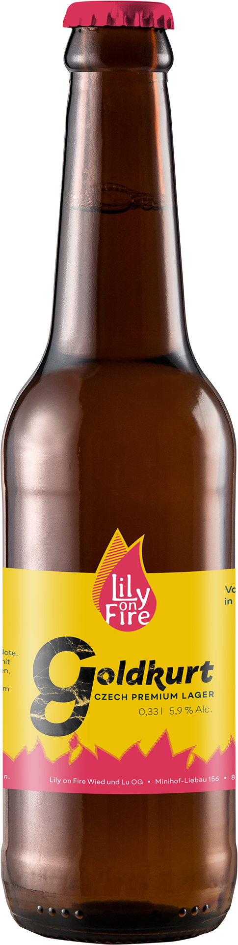 Lily on Fire - Goldkurt 0,33l-Flasche